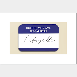 Marquis de Lafayette Name Tag Fan Art Posters and Art